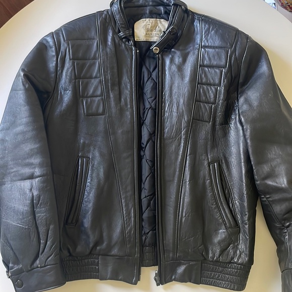 Motorcycle Leather Jacket - Picture 1 of 4